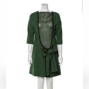 {EUC} $350 RED VALENTINO Bateau Neckline Mini Dress